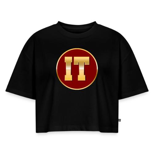 IT: Wired for Innovation - Women's Oversized Organic Cropped T-Shirt