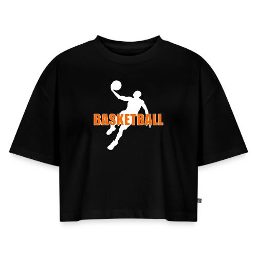 Slam Dunk Motion - Women's Oversized Organic Cropped T-Shirt