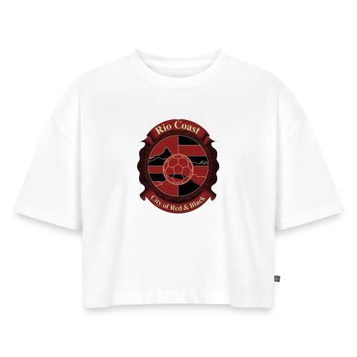 Flamengo Rio Coast T Shirt, Football Pride Gift - Women's Oversized Organic Cropped T-Shirt