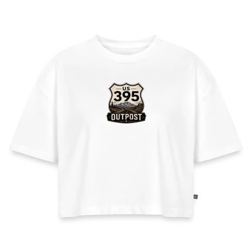 395 Outpost Shield - Women's Oversized Organic Cropped T-Shirt