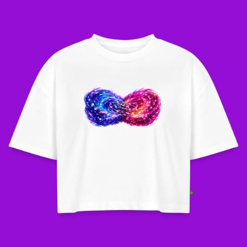 Atom - Women's Oversized Organic Cropped T-Shirt