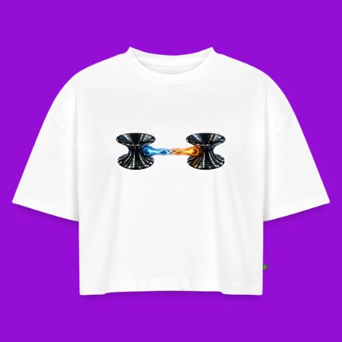 Entangled - Women's Oversized Organic Cropped T-Shirt