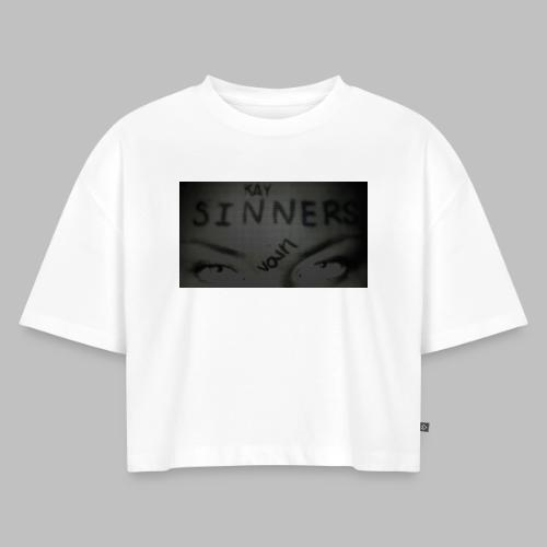 kayHD jpg - Women's Oversized Organic Cropped T-Shirt