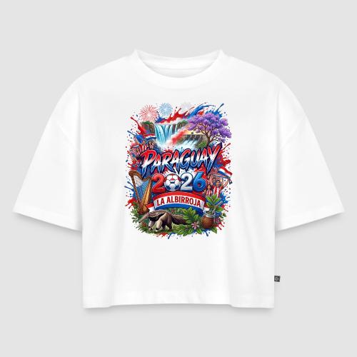 Paraguay 2026 —la albirroja | World Cup - Women's Oversized Organic Cropped T-Shirt
