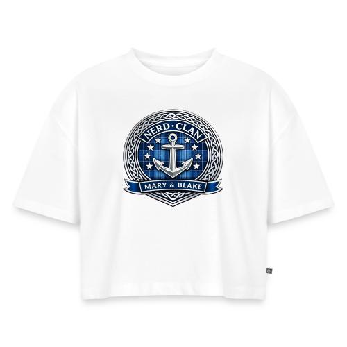 THE NERDCLAN - Women's Oversized Organic Cropped T-Shirt