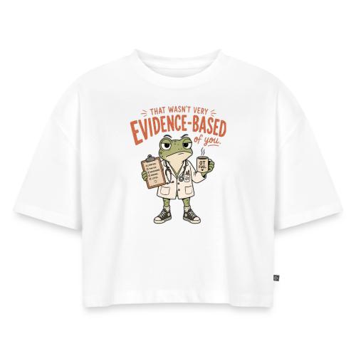 Frog Doctor - Women's Oversized Organic Cropped T-Shirt