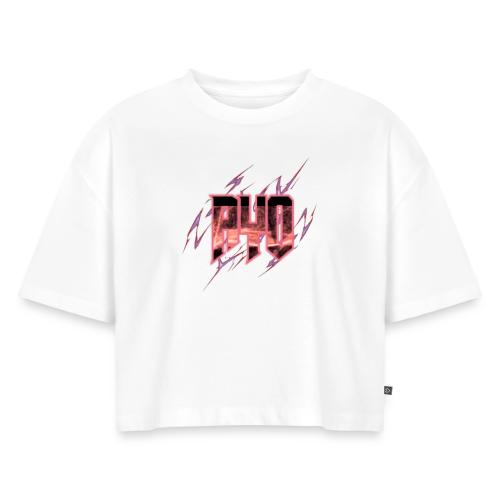 Ayo's Red - Women's Oversized Organic Cropped T-Shirt