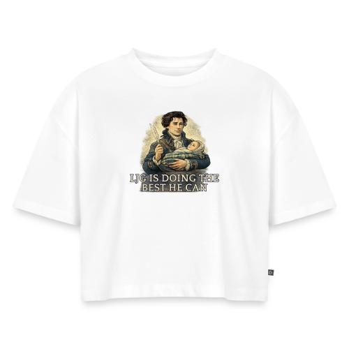 Lord John Is Doing His Best - Women's Oversized Organic Cropped T-Shirt