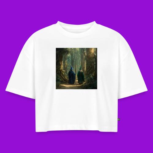 Wizards Walk - Women's Oversized Organic Cropped T-Shirt