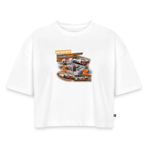 Rob Trent Eldora Speedway FFN#1 Design 2 - Women's Oversized Organic Cropped T-Shirt