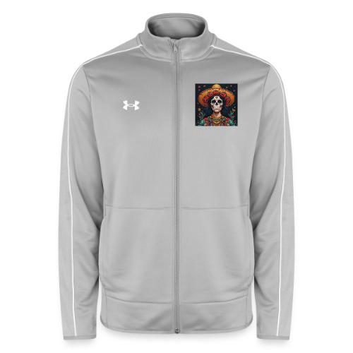 Charra Skull Art | Traditional Mexican Design - Under Armour Men's Command Full Zip 2.0