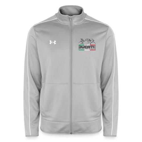 Single Logo 2025 White and Gray - Under Armour Men's Command Full Zip 2.0