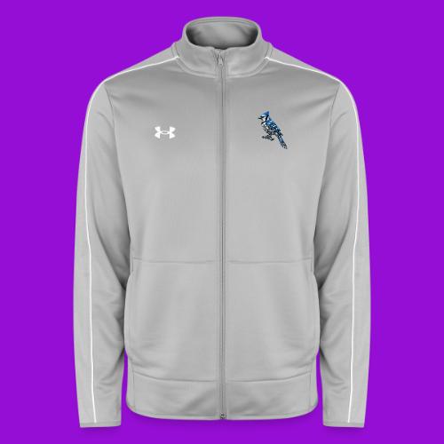 Silver Blue Jay on Perch - Under Armour Men's Command Full Zip 2.0