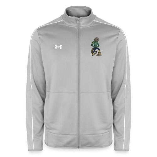 Raccoon Ranger in Neon Armor - Under Armour Men's Command Full Zip 2.0