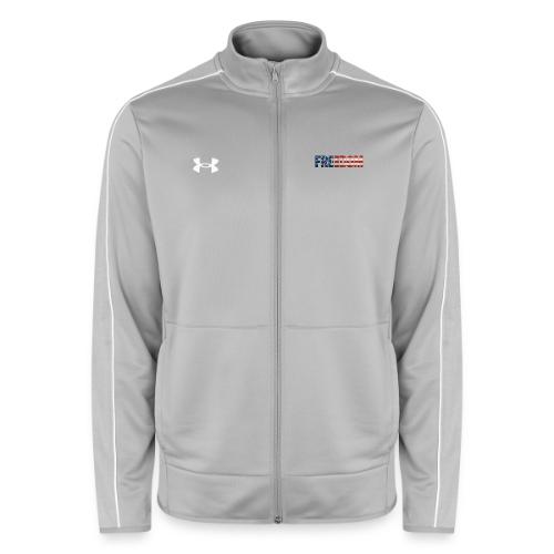 Freedom American Flag Distressed Patriotic Shirt - Under Armour Men's Command Full Zip 2.0