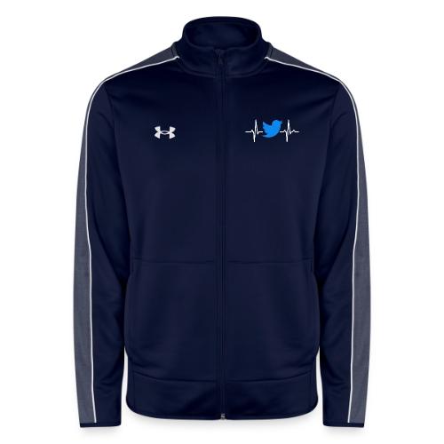 Social Media Heartbeat Blue Bird Graphic - Under Armour Men's Command Full Zip 2.0