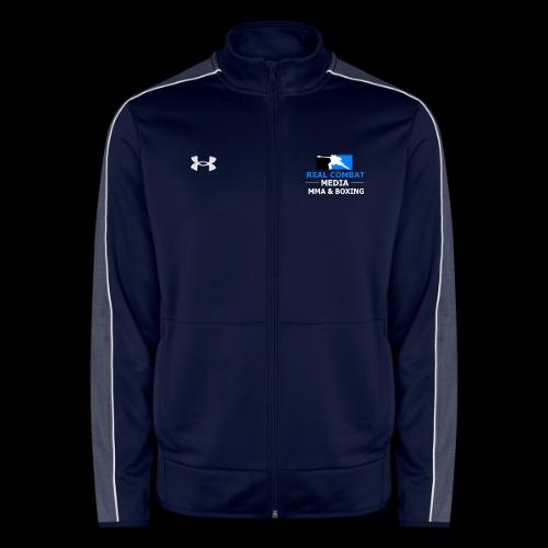 RCM MMA & BOXING Light Blue White Text - Under Armour Men's Command Full Zip 2.0