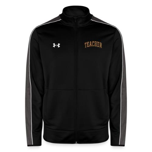 Leopard Print Teacher Typography - Under Armour Men's Command Full Zip 2.0