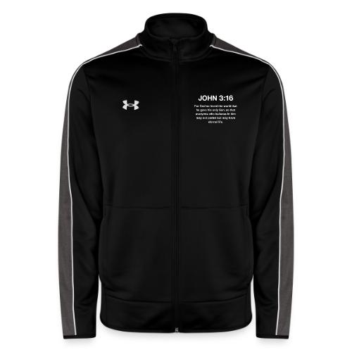 John 3:16 Christian Apparel – White - Under Armour Men's Command Full Zip 2.0