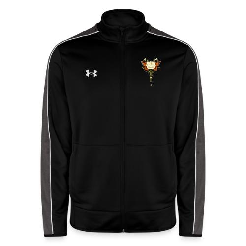 Monarch Butterfly Floral Botanical Art - Under Armour Men's Command Full Zip 2.0