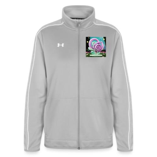 Lila Bloom | Double Floral Eco-Inspired Art - Under Armour Women's Command Full Zip 2.0