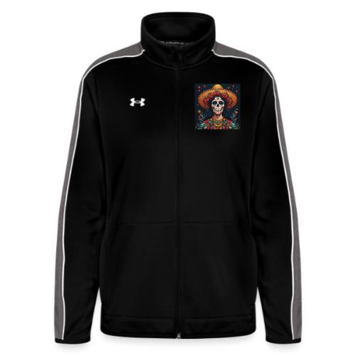 Charra Skull Art | Traditional Mexican Design - Under Armour Women's Command Full Zip 2.0
