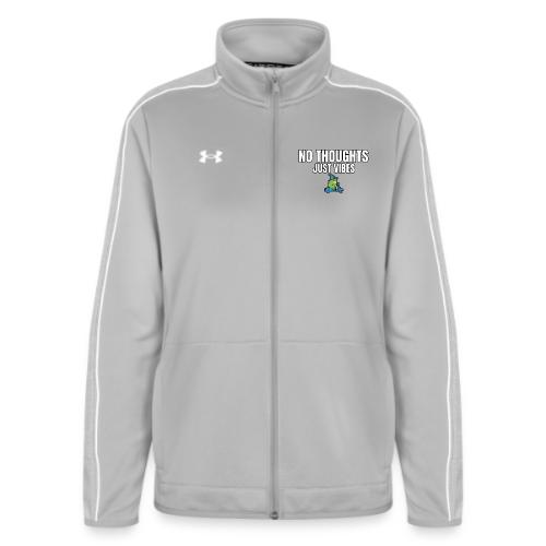 No Thoughts Just Vibes Funny Frog Shirt - Under Armour Women's Command Full Zip 2.0