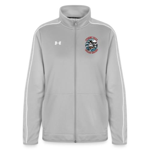 Stormy Seas Skull Pirate Ship Nautical Ocean Waves - Under Armour Women's Command Full Zip 2.0