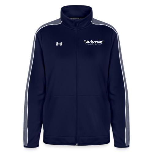 Bitcherton Logo White - Under Armour Women's Command Full Zip 2.0