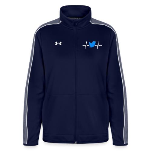 Social Media Heartbeat Blue Bird Graphic - Under Armour Women's Command Full Zip 2.0