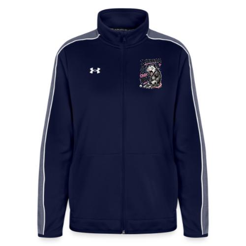 Funny Opossum Screaming Graphic Tee - Under Armour Women's Command Full Zip 2.0