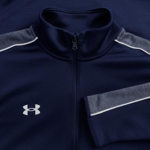 White Number 1 – Varsity Font - Under Armour Women's Command Full Zip 2.0