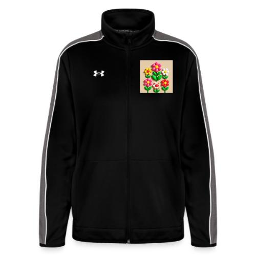 3D Flowers and Butterflies in Amber, Floral Design - Under Armour Women's Command Full Zip 2.0