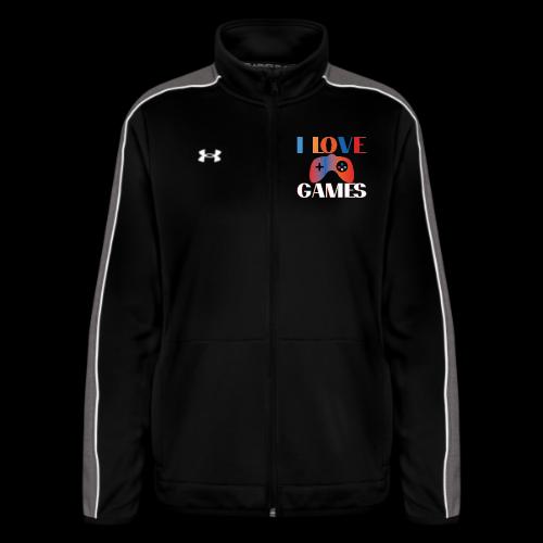 I Love Games Rainbow Controller - Under Armour Women's Command Full Zip 2.0