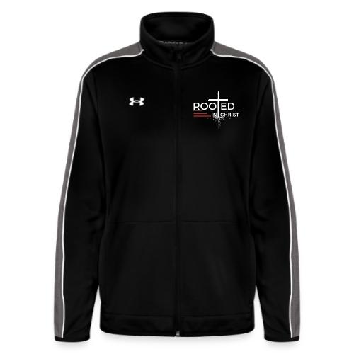 Rooted in Christ (white) - Colossians 2:7 - Under Armour Women's Command Full Zip 2.0