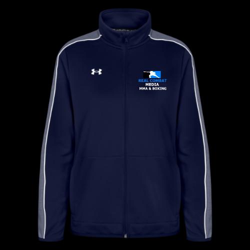 RCM MMA & BOXING Light Blue White Text - Under Armour Women's Command Full Zip 2.0