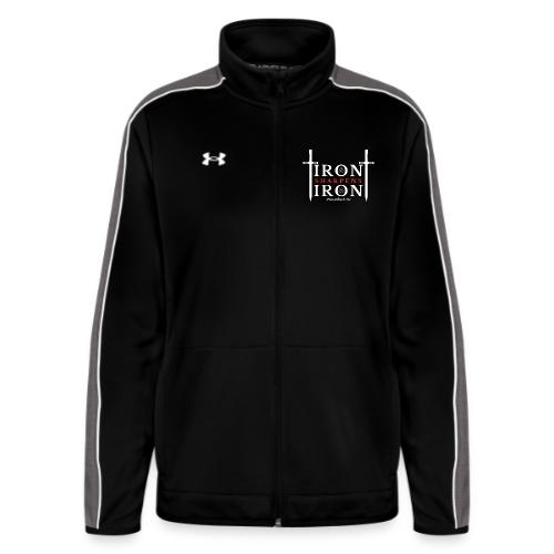 Iron Sharpens Iron - Proverbs 27:17 (White & Red) - Under Armour Women's Command Full Zip 2.0