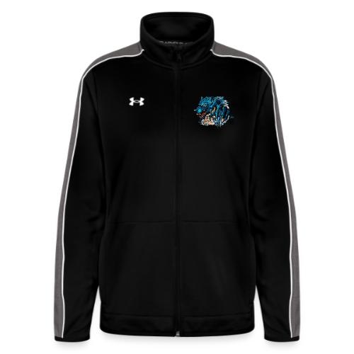 Blue Wolf Graffiti Street Art - Under Armour Women's Command Full Zip 2.0