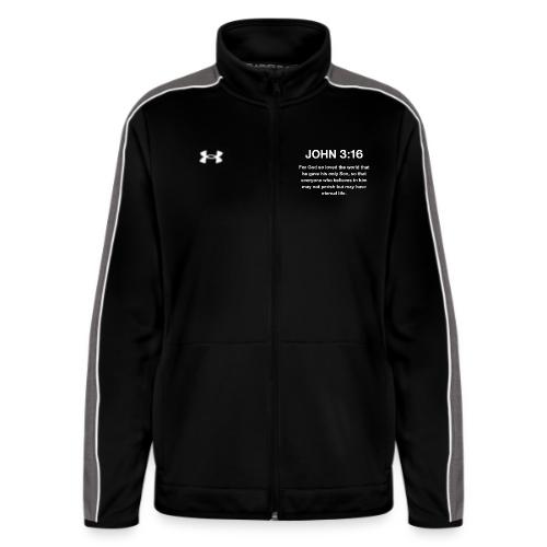 John 3:16 Christian Apparel – White - Under Armour Women's Command Full Zip 2.0