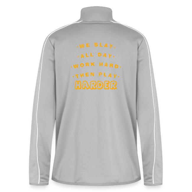 We Slay All Day Shiny Shirt Metallic Silver & Gold