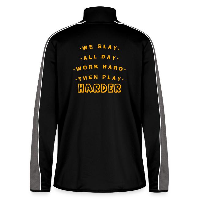 We Slay All Day Shiny Shirt Metallic Silver & Gold