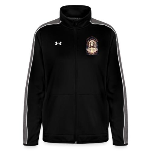 Easter He Is Risen Face of Christ T Shirt, Gift - Under Armour Women's Command Full Zip 2.0