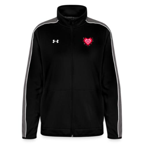 Layered Red & Pink Heart – Cute Valentine Love - Under Armour Women's Command Full Zip 2.0
