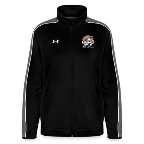 Fierce Shark Breaking Through Waves - Under Armour Women's Command Full Zip 2.0