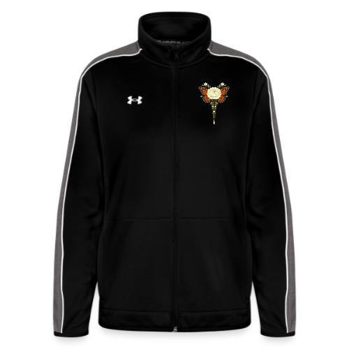 Monarch Butterfly Floral Botanical Art - Under Armour Women's Command Full Zip 2.0