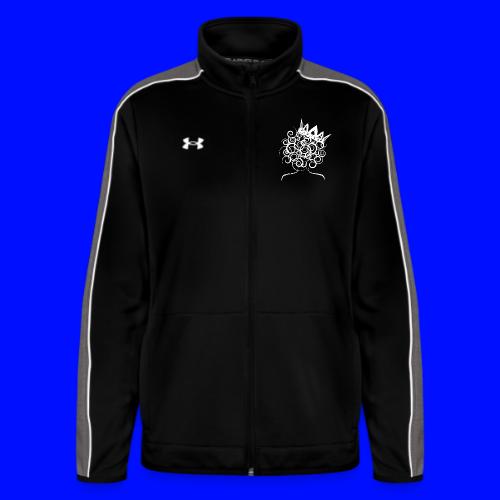 Curly Queen with Crown - Under Armour Women's Command Full Zip 2.0
