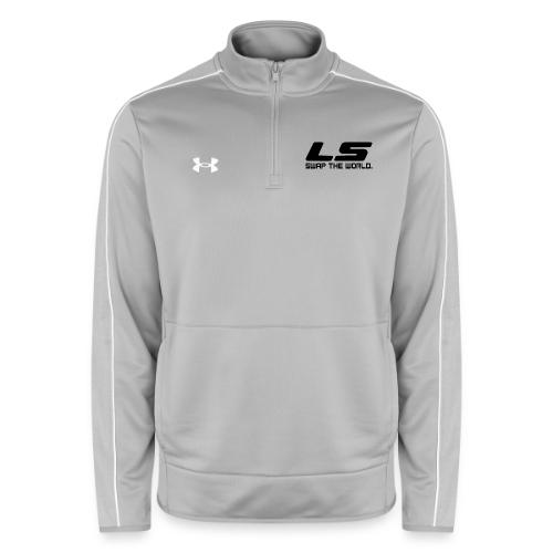 LS Swap The WORLD (Back and Front) - Under Armour Men's Command Quarter Zip 2.0
