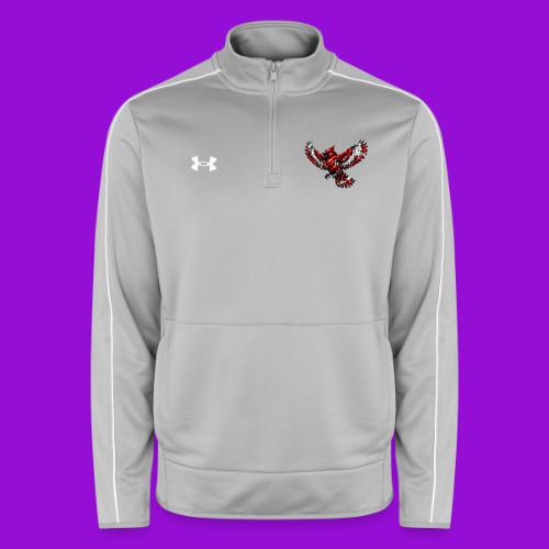 Silver Cardinal in Flight - Under Armour Men's Command Quarter Zip 2.0