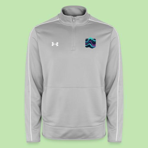 Abstract Wavy Ocean Pattern - Under Armour Men's Command Quarter Zip 2.0