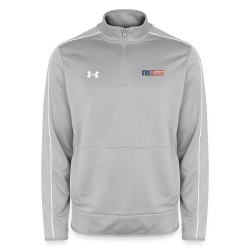 Freedom American Flag Distressed Patriotic Shirt - Under Armour Men's Command Quarter Zip 2.0